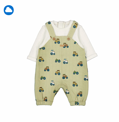 Mayoral Baby Tractor Overalls Set two piece outfit from Annabels of Cranbrook
