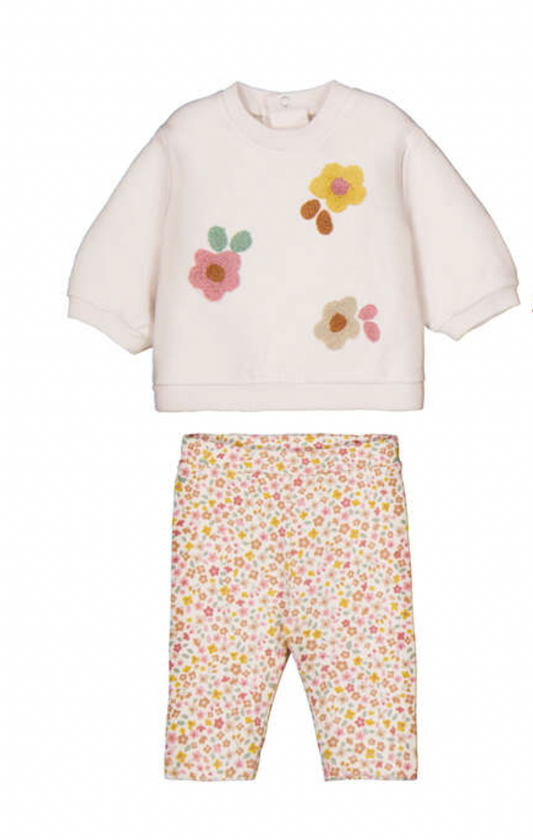 Mayoral Toddler Big Flower Jumper and Leggings Set from Annabels of Cranbrook girl boutique clothing