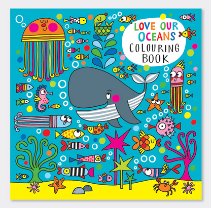 Rachel Ellen Love Our Oceans Colouring Book | Annabel's of Cranbrook wale and fish